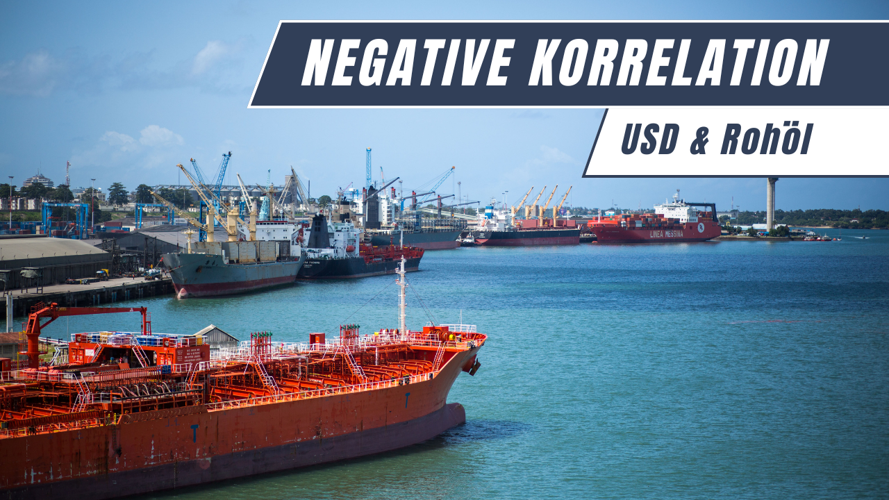 Negative Korrelation im Markt: Steigender US-Dollar trifft auf fallenden Ölpreis durch geldpolitischen Druck und globale Nachfrageeffekte.
