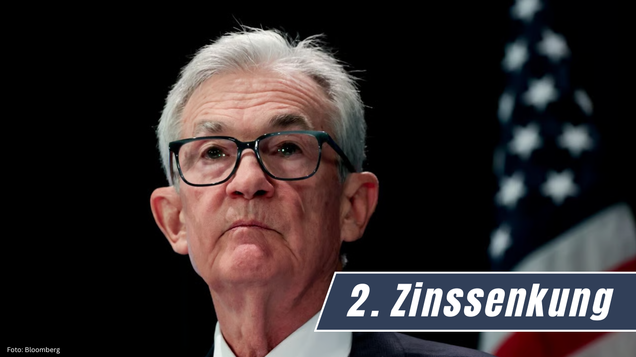 Jerome Powell Zinssenkung Oktober 2025 I Foto: Bloomberg