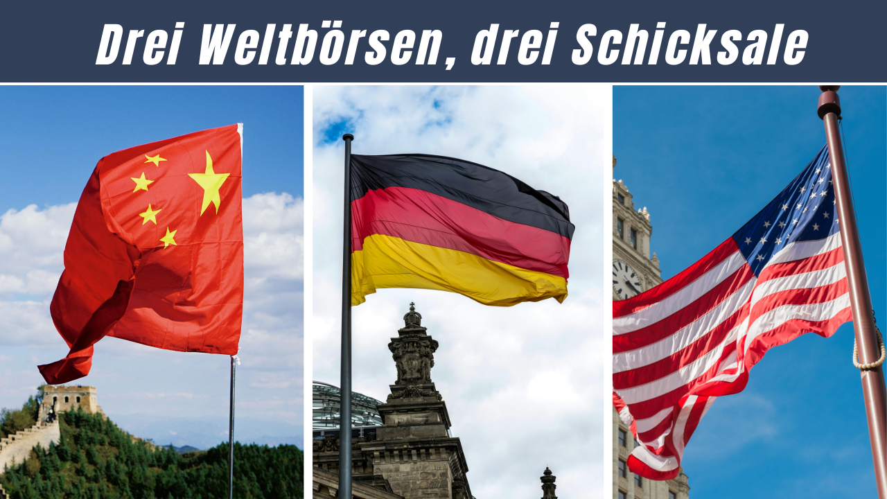Drei Weltb&ouml;rsen, drei Schicksale: Was die Schlusskurse &uuml;ber USA, China und Deutschland wirklich aussagen